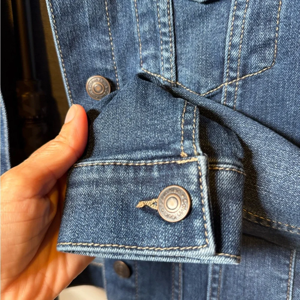 Calvin Klein Tucker Denim Blue Women's Jacket. Size S - Picture 6 of 9